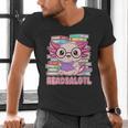 Readsalotl Axolotl Reading Book Bookworm Men's V-Neck T-Shirt Readsalotl Axolotl Reading Book Bookworm Men's V-Neck T-Shirt