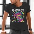 Readsolotl Cute Axolotl Book Lover Reading Women Girls Men's V-Neck T-Shirt Readsolotl Cute Axolotl Book Lover Reading Women Girls Men's V-Neck T-Shirt