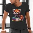 Red Panda Books Lover Reading Bookworm Men's V-Neck T-Shirt