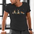 Reindeer Reading Books Christmas Library Classroom Men's V-Neck T-Shirt Reindeer Reading Books Christmas Library Classroom Men's V-Neck T-Shirt