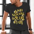 Retro Anti Social Club Bees Introvert Women Men Men's V-Neck T-Shirt