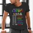 Retro Librarian Book Reader Library Book Reading Men's V-Neck T-Shirt Retro Librarian Book Reader Library Book Reading Men's V-Neck T-Shirt