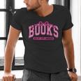 Retro Pink Coquette Bow Valentine Book Lover Varsity Men's V-Neck T-Shirt Retro Pink Coquette Bow Valentine Book Lover Varsity Men's V-Neck T-Shirt