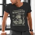 Retro Proud Anti Social Member Of Introverted Book Club Men's V-Neck T-Shirt Retro Proud Anti Social Member Of Introverted Book Club Men's V-Neck T-Shirt