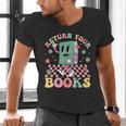Return Your Books End School Year School Librarian Teacher Men's V-Neck T-Shirt