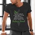Robin HoodShirt For Book Lovers And Literature Fans Men's V-Neck T-Shirt