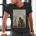 Robinson Crusoe Book Cover 1920 Men's V-Neck T-Shirt