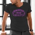 Romantasy Book Reader Aesthetic With Fantasy Feels Men's V-Neck T-Shirt Romantasy Book Reader Aesthetic With Fantasy Feels Men's V-Neck T-Shirt
