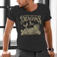 Romantasy Reader Book Reading Probably Reading About Dragons Men's V-Neck T-Shirt Romantasy Reader Book Reading Probably Reading About Dragons Men's V-Neck T-Shirt