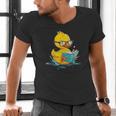 Rubber Duck Reading Book Reader Books Rubber Duckie Men's V-Neck T-Shirt Rubber Duck Reading Book Reader Books Rubber Duckie Men's V-Neck T-Shirt