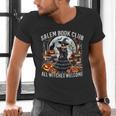 Salem Book Club Gothic Witch Vintage Halloween Art Men's V-Neck T-Shirt Salem Book Club Gothic Witch Vintage Halloween Art Men's V-Neck T-Shirt