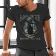 Salem Witch Book Club Cat Reading Witchy Halloween Men Men's V-Neck T-Shirt Salem Witch Book Club Cat Reading Witchy Halloween Men Men's V-Neck T-Shirt