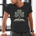 Shamrock Books St Patricks Day Bookworm Librarian Men's V-Neck T-Shirt