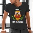 Shhh I'm Reading World Book Day Costume 2026 Kids Men's V-Neck T-Shirt Shhh I'm Reading World Book Day Costume 2026 Kids Men's V-Neck T-Shirt