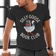 Silly Goose Book Club Reading Lover Men's V-Neck T-Shirt