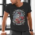 Smut Book Reader Romance Novel Somebody's Smut Reading Wife Men's V-Neck T-Shirt Smut Book Reader Romance Novel Somebody's Smut Reading Wife Men's V-Neck T-Shirt
