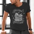 Snow Is Falling Books Are Calling Winter Reading Men's V-Neck T-Shirt