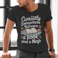 Somewhere Between a Book And a Nap – Cozy Reading Men's V-Neck T-Shirt Somewhere Between a Book And a Nap – Cozy Reading Men's V-Neck T-Shirt
