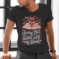Sorry This Is a Date With My Book Valentine Men's V-Neck T-Shirt