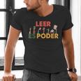 Spanish Reading Book Lover Teacher Maestra Leer Es Poder For Men Women Men's V-Neck T-Shirt