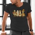 Spooky Halloween Book Lover Halloween Reading Goose Men's V-Neck T-Shirt Spooky Halloween Book Lover Halloween Reading Goose Men's V-Neck T-Shirt