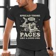 Spread Those Pages Like A Good Girl Shirt Smutty Spicy Book Men's V-Neck T-Shirt