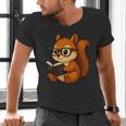 Squirrel Reading Book Lover Men's V-Neck T-Shirt Squirrel Reading Book Lover Men's V-Neck T-Shirt