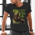 Star Wars The Book Of Boba Fett Neon Boba Fett Lives Poster Men's V-Neck T-Shirt Star Wars The Book Of Boba Fett Neon Boba Fett Lives Poster Men's V-Neck T-Shirt