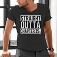 Straight Outta Chapter 39 Cute Book Lover Reader Men's V-Neck T-Shirt