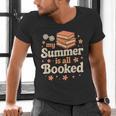 My Summer Is All Booked Book Lover Reading Vacation 2025 Men's V-Neck T-Shirt
