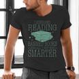 I Survived Reading Banned Books And All I Got Was Sma Men's V-Neck T-Shirt