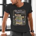 History Month Books Retro Black African Teacher Women Men's V-Neck T-Shirt History Month Books Retro Black African Teacher Women Men's V-Neck T-Shirt