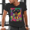 History Month Educated Black Women Girls Reading Book Men's V-Neck T-Shirt