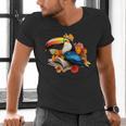 Toucan Reading Book Men's V-Neck T-Shirt