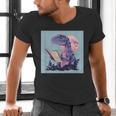 Trex Reading Book Dinosaur Men's V-Neck T-Shirt Trex Reading Book Dinosaur Men's V-Neck T-Shirt