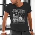 Unapologetically Anti Social Book Club Introvert Reader Men's V-Neck T-Shirt