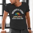 Unearth a Story 2026 Summer Reading Program Tree Book Men's V-Neck T-Shirt Unearth a Story 2026 Summer Reading Program Tree Book Men's V-Neck T-Shirt