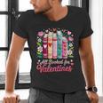 Valentine All Booked For Valentine Book Lovers Teacher Kid Men's V-Neck T-Shirt