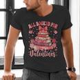 Valentine All Booked For Valentines Book Lovers Teacher Kid Men's V-Neck T-Shirt
