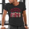 Valentines All Booked For Valentine Book Lover Teacher Men's V-Neck T-Shirt