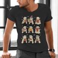 Vampire Reading Books Halloween Cute Teens Kids Men's V-Neck T-Shirt