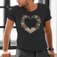 Vintage Book Lover Valentine Heart Men's V-Neck T-Shirt