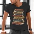 Vintage Books History Retro Book Lover Teacher Men's V-Neck T-Shirt