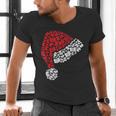 Vintage Retro Christmas Book Xmas Santa Hat Pajama Holiday Men's V-Neck T-Shirt
