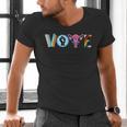 Vote Reproductive Right BLM Political Activism Lgbtq Book Men's V-Neck T-Shirt Vote Reproductive Right BLM Political Activism Lgbtq Book Men's V-Neck T-Shirt