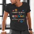 I Want To Be A Schwa Read Book Reading Librarian Men's V-Neck T-Shirt