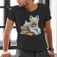 West Highland Terrier Books Dog Breed Westie For Men Women Kids Men's V-Neck T-Shirt