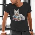 West Highland Terrier Books Dog Breed Westie Men's V-Neck T-Shirt