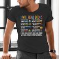 I Will Read Books On A Boat Fun Reading Lover Men's V-Neck T-Shirt I Will Read Books On A Boat Fun Reading Lover Men's V-Neck T-Shirt