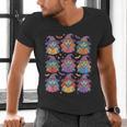 Witches Reading Books Halloween Cute Teens Kids Men's V-Neck T-Shirt